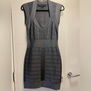 French Connection ‘seatbelt dress’ size 6 grey